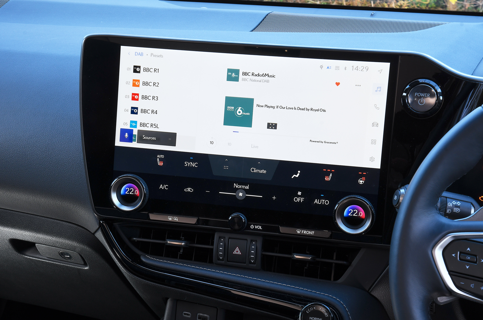 Lexus NX touchscreen