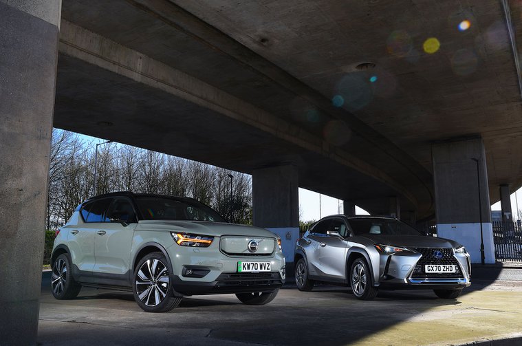 New Lexus UX 300e vs new Volvo XC40 Recharge Pure Electric