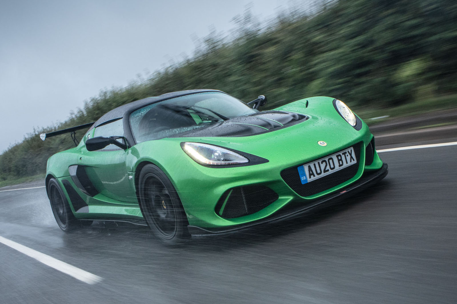 Lotus Exige 2020 RHD front right tracking