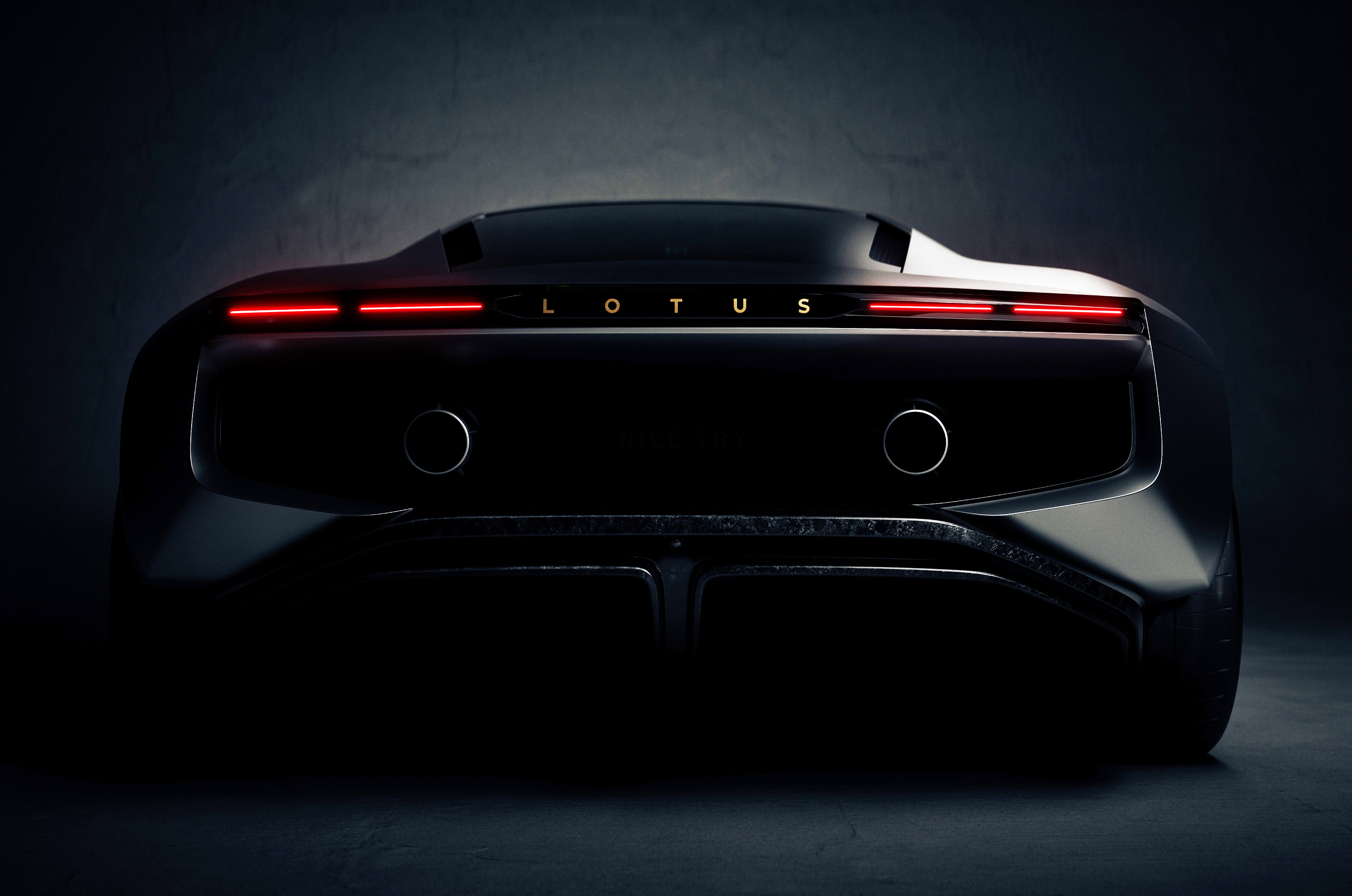 Lotus Type 135 rear teaser brightened