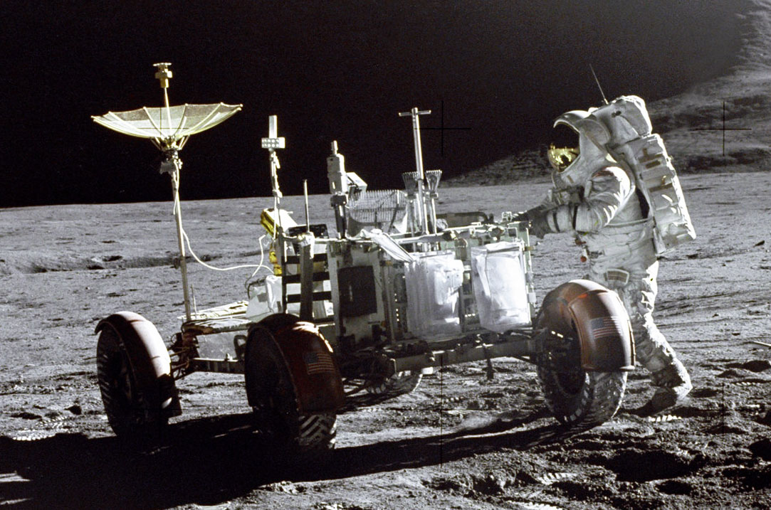 Luna Rover parked