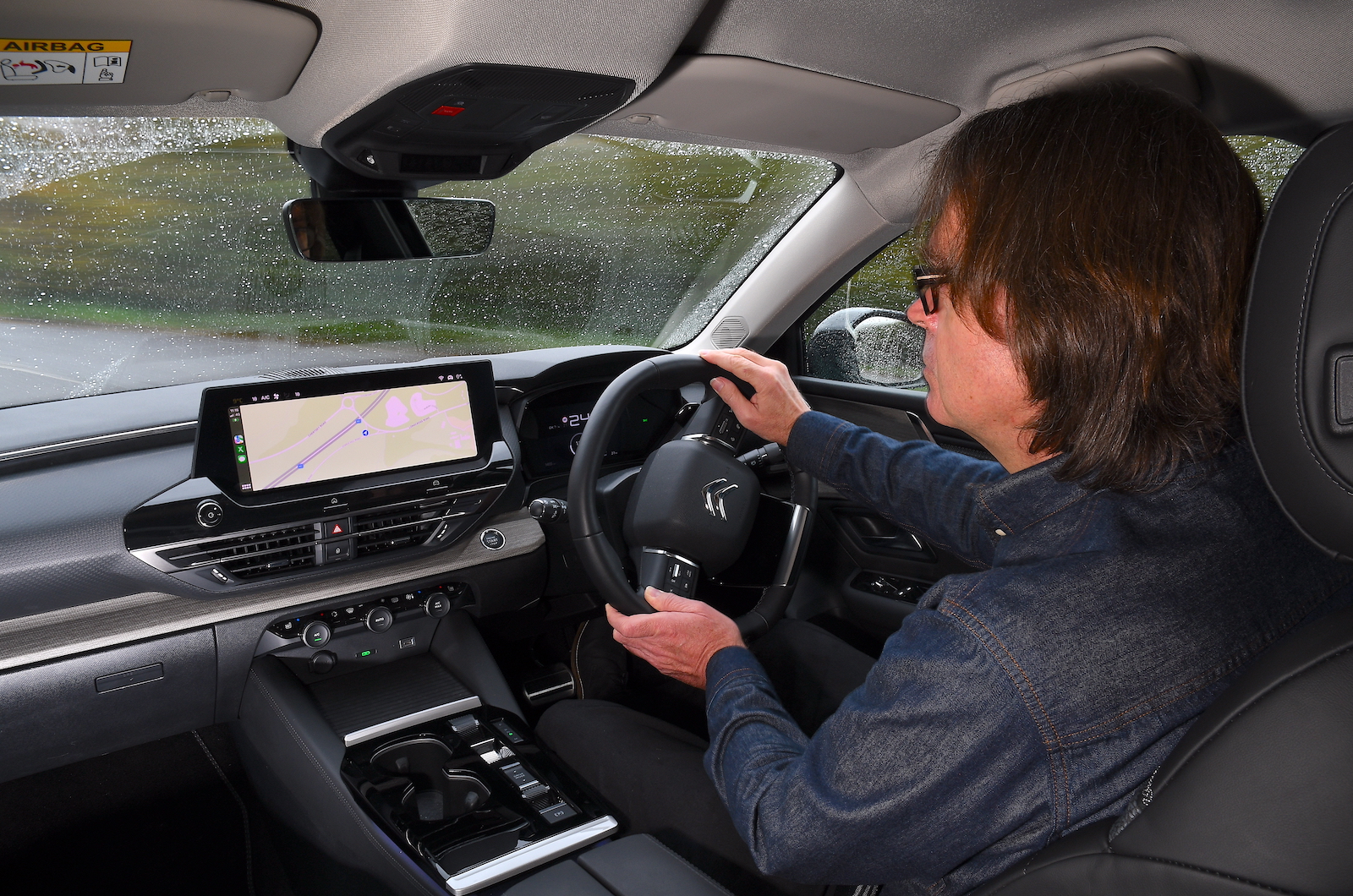 Mark Pearson driving Citroën C5 X