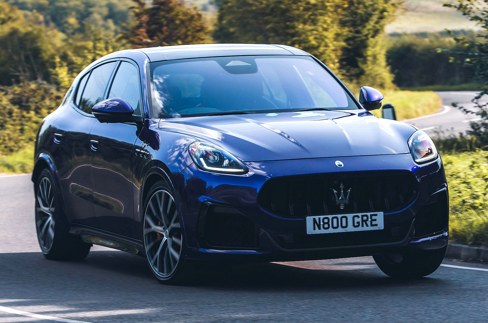 Maserati Grecale Trofeo front cornering