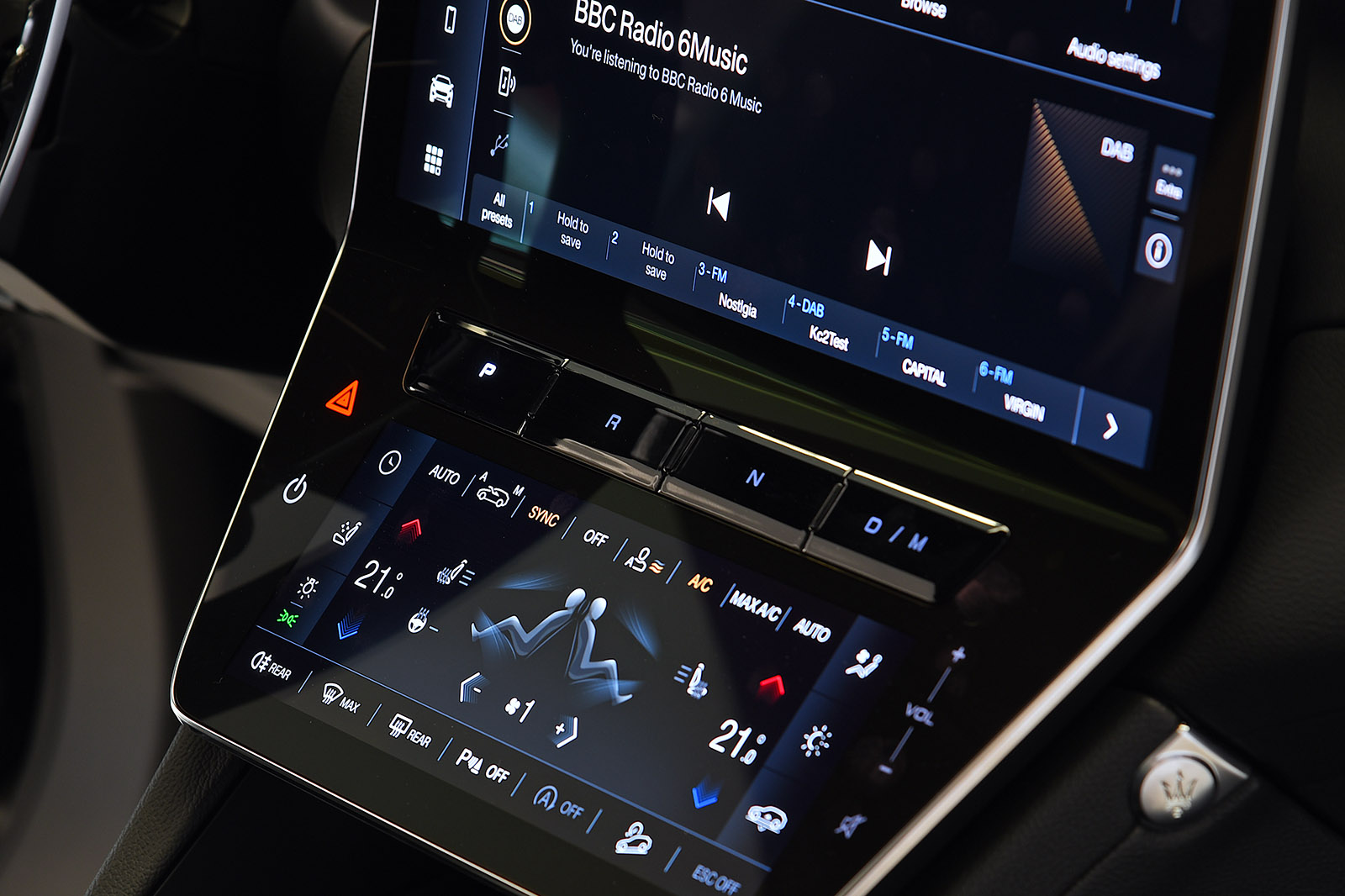 Maserati Grecale 2022 infotainment detail