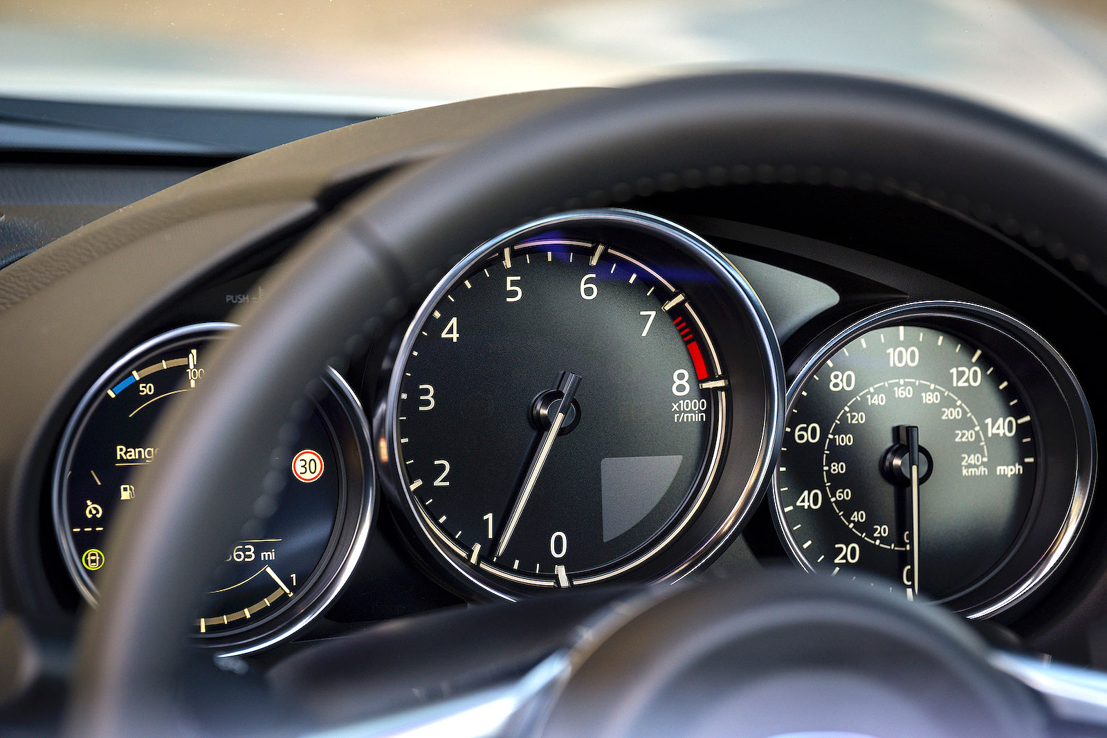 Mazda MX-5 interior driver display