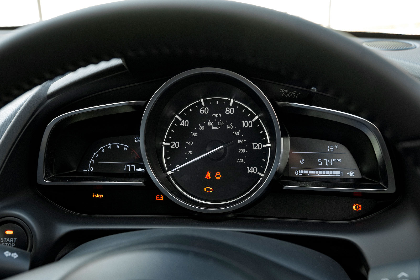 Mazda 2 driver display
