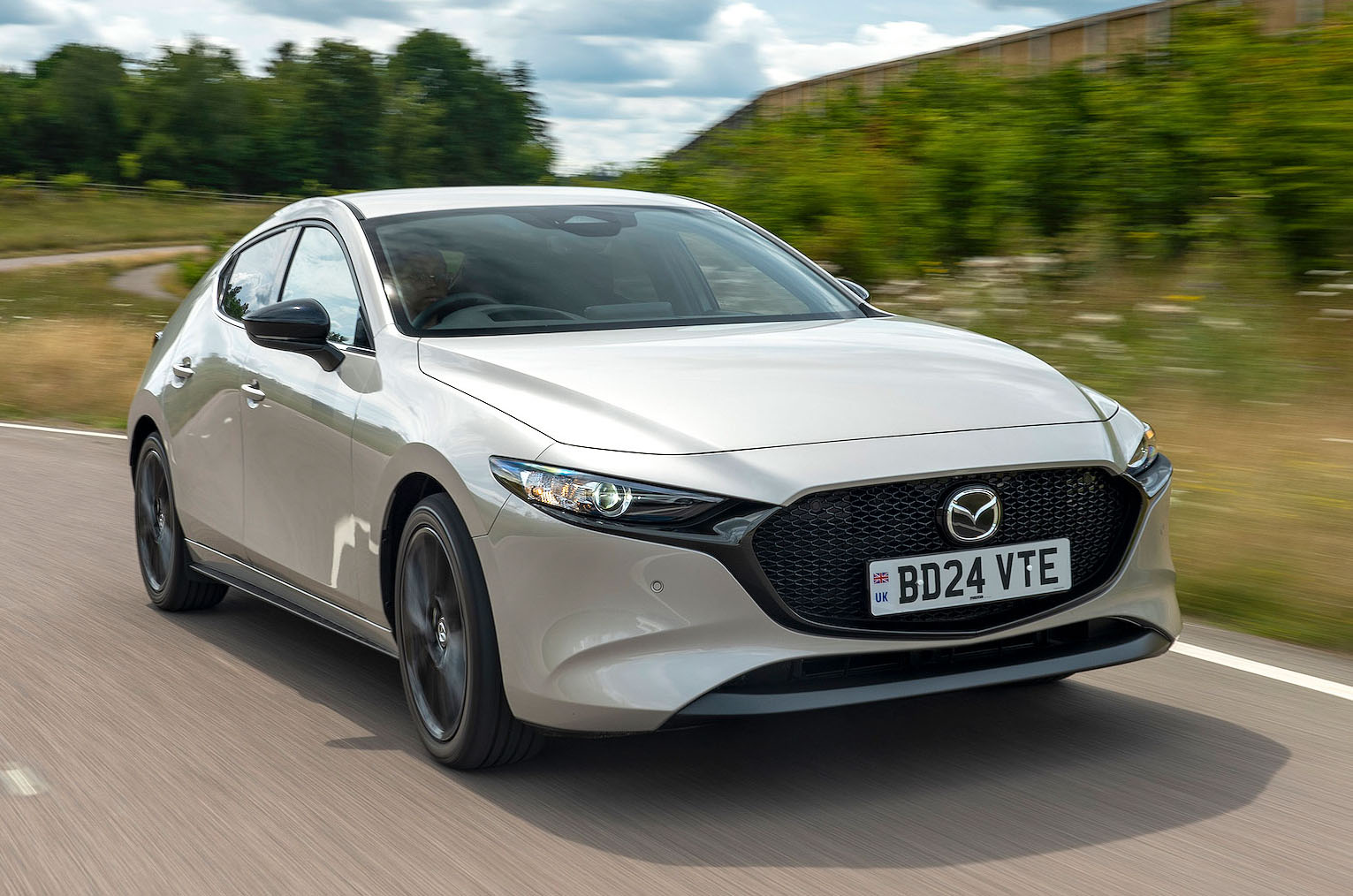 Mazda 3 front right driving