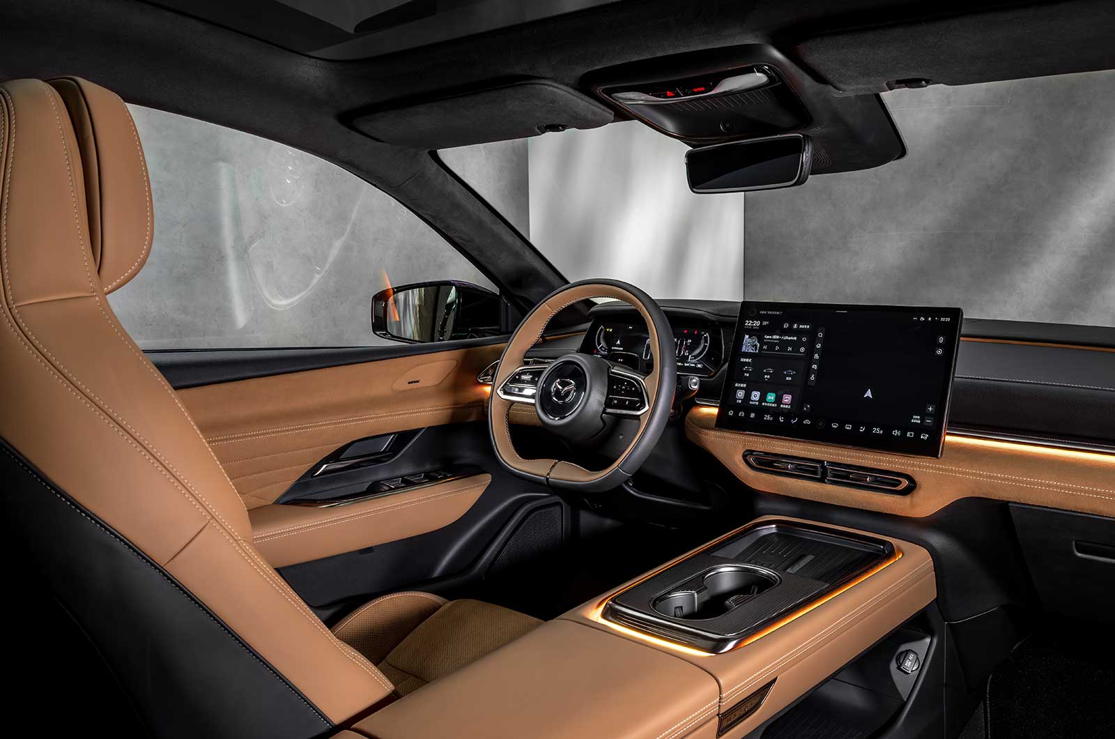 Mazda 6e electric executive car interior