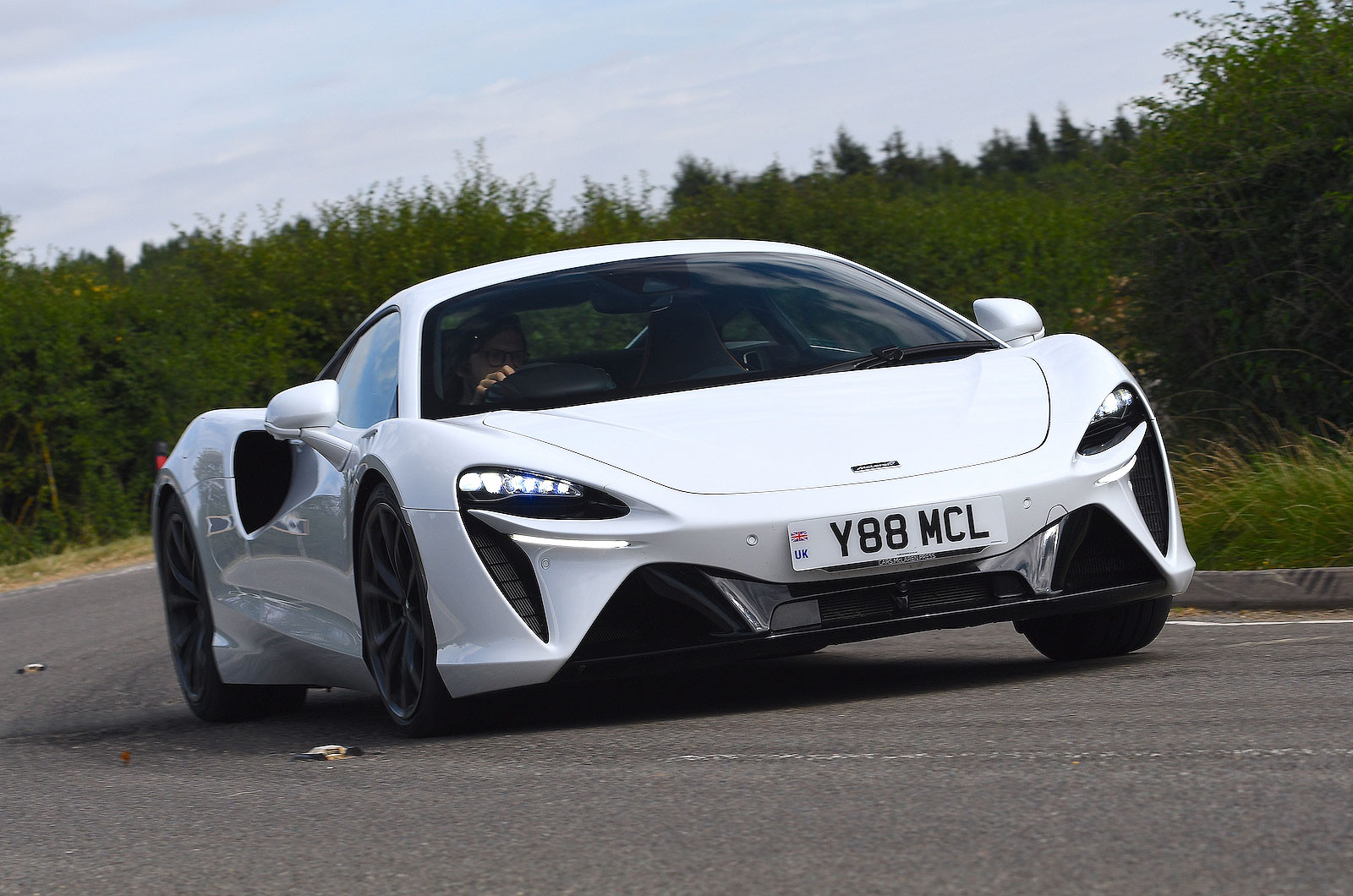 McLaren Artura front cornering