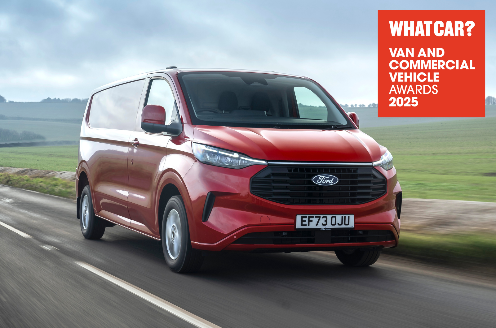 Best Medium Van - Ford Transit Custom with logo