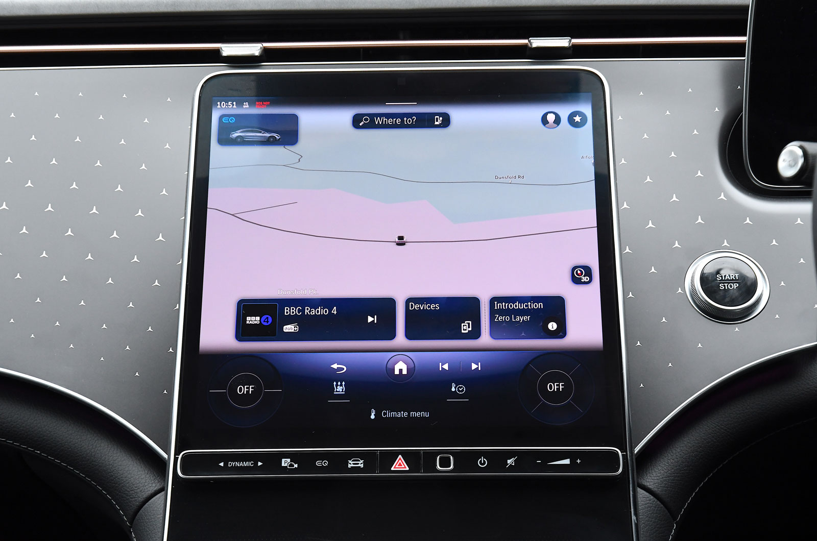Best car infotainment systems Mercedes EQE