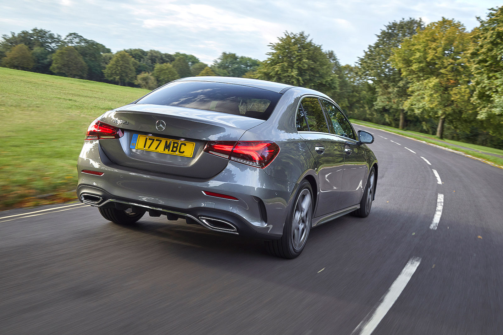 Mercedes A-Class Saloon rear cornering