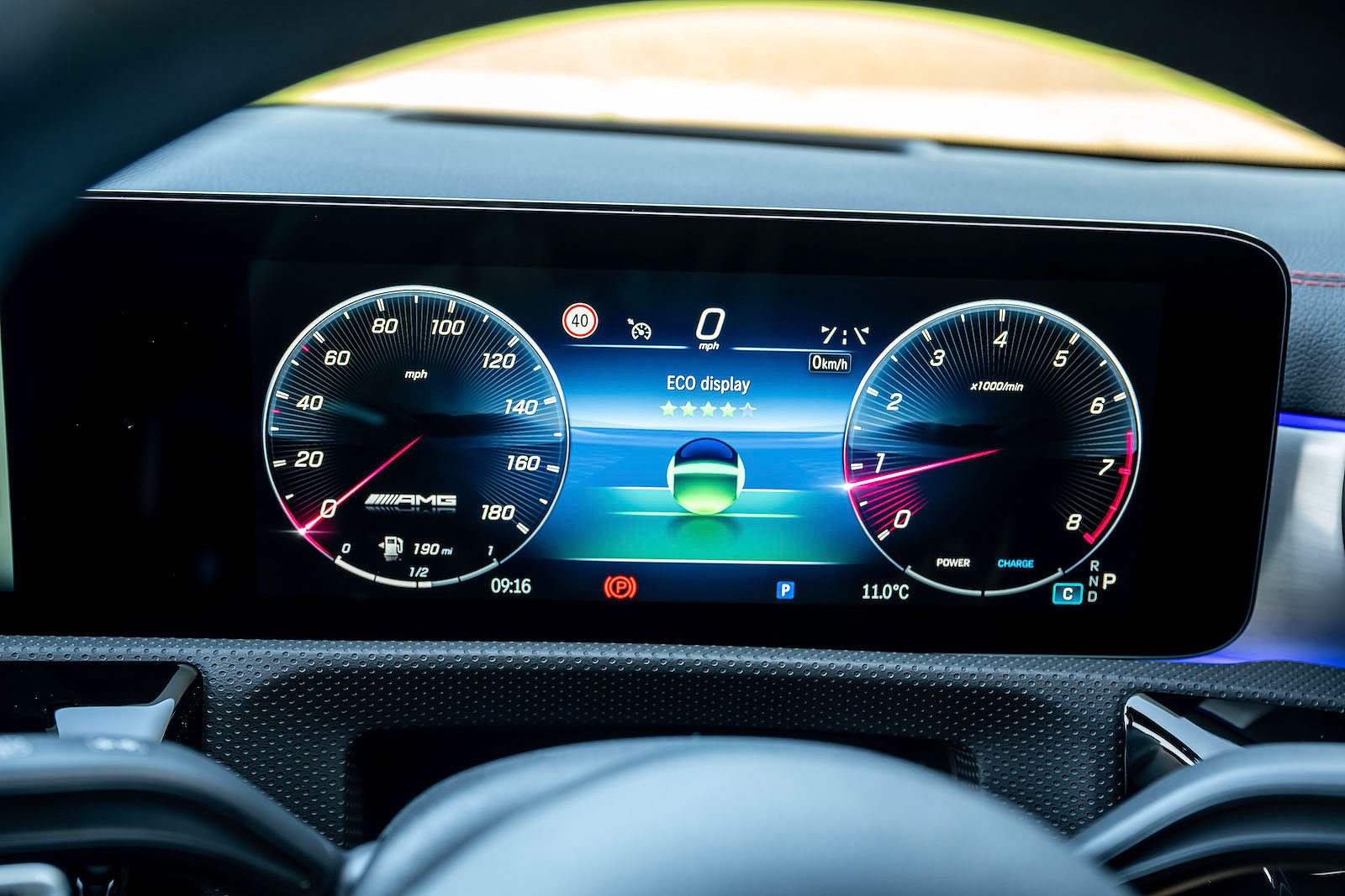 Mercedes-AMG CLA 35 interior driver display
