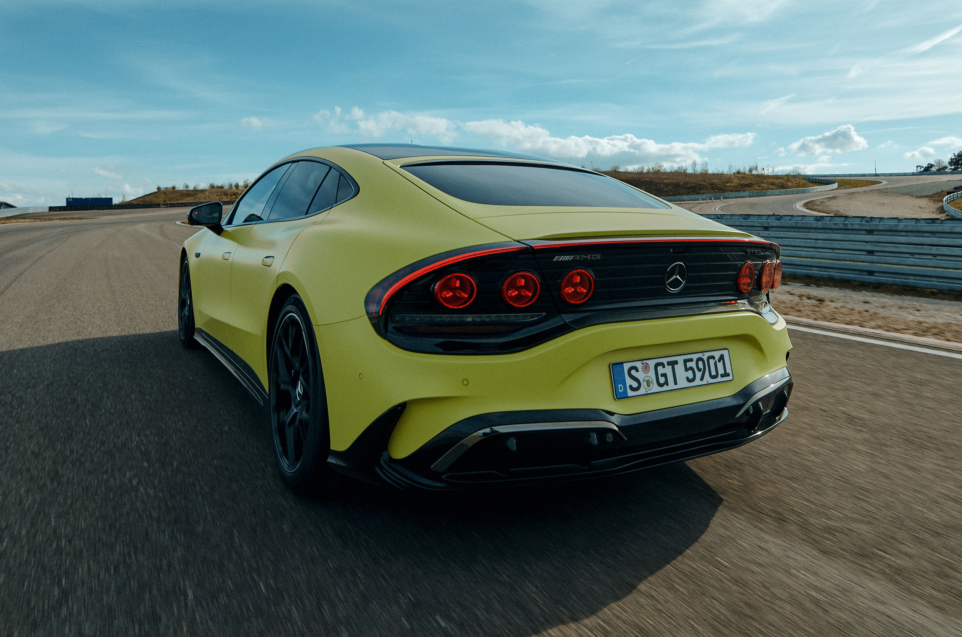 Mercedes-AMG GT 4-door Coupé rear driving