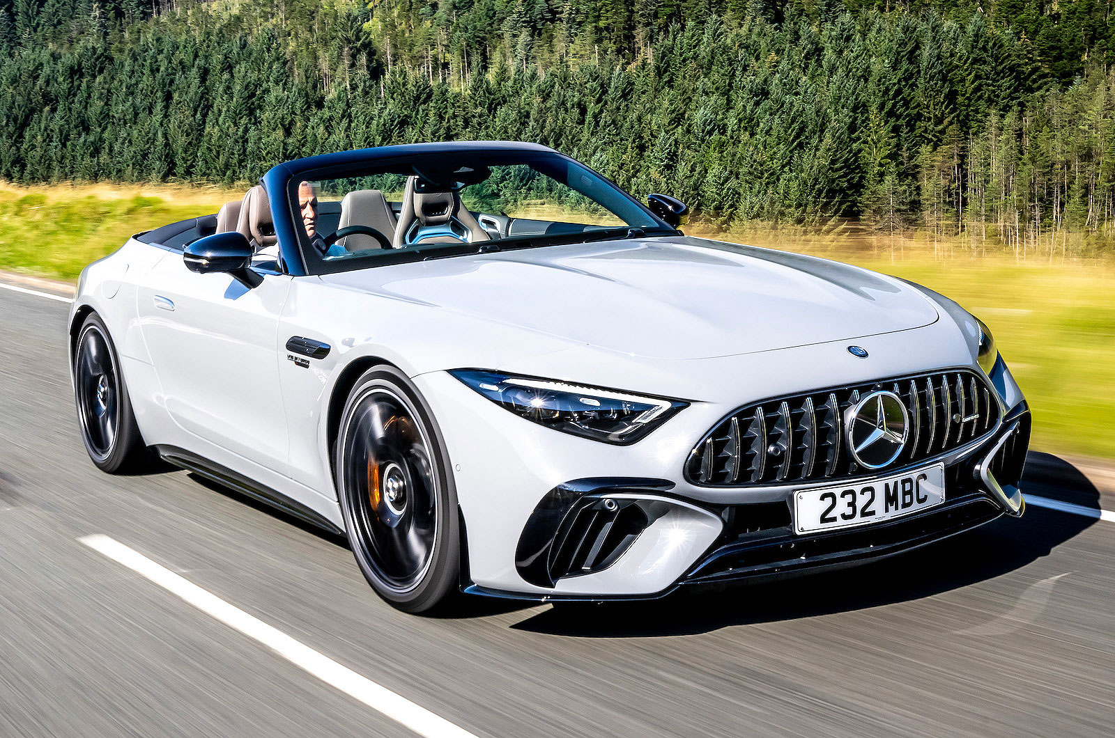 Mercedes SL front right driving