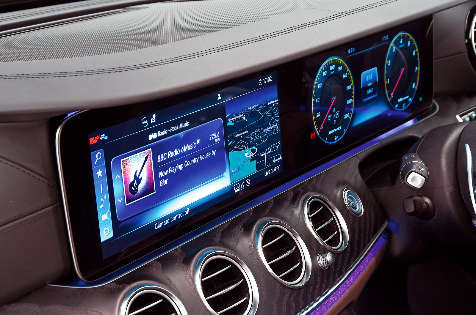 Mercedes-AMG E63 S Estate infotainment screen