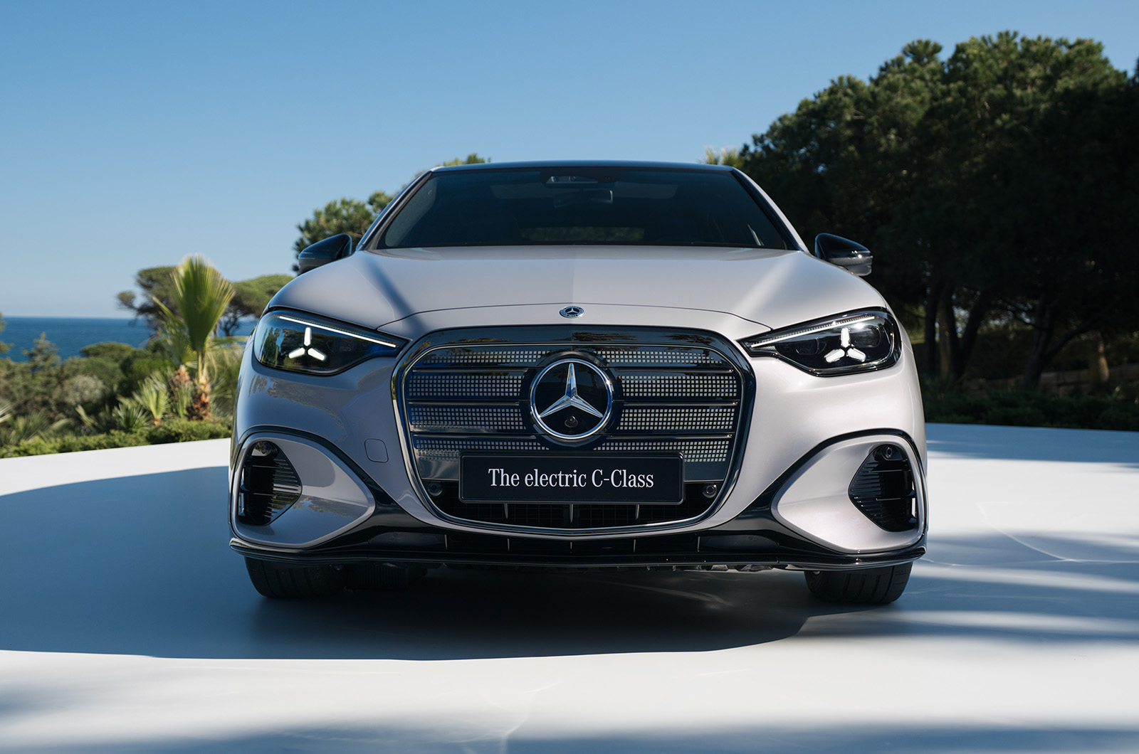 Mercedes C-Class EV front end