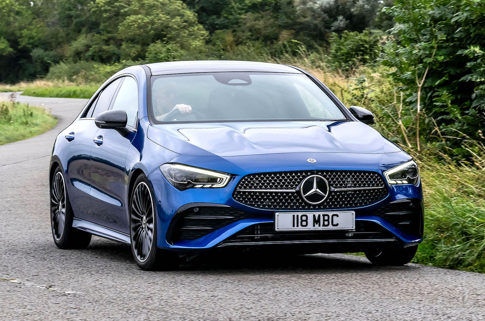 Mercedes CLA front cornering