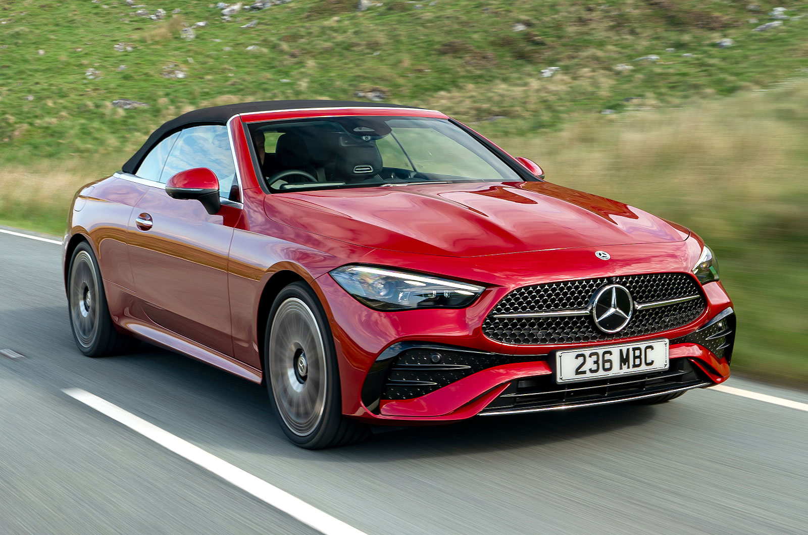 Mercedes CLE Cabriolet front right driving