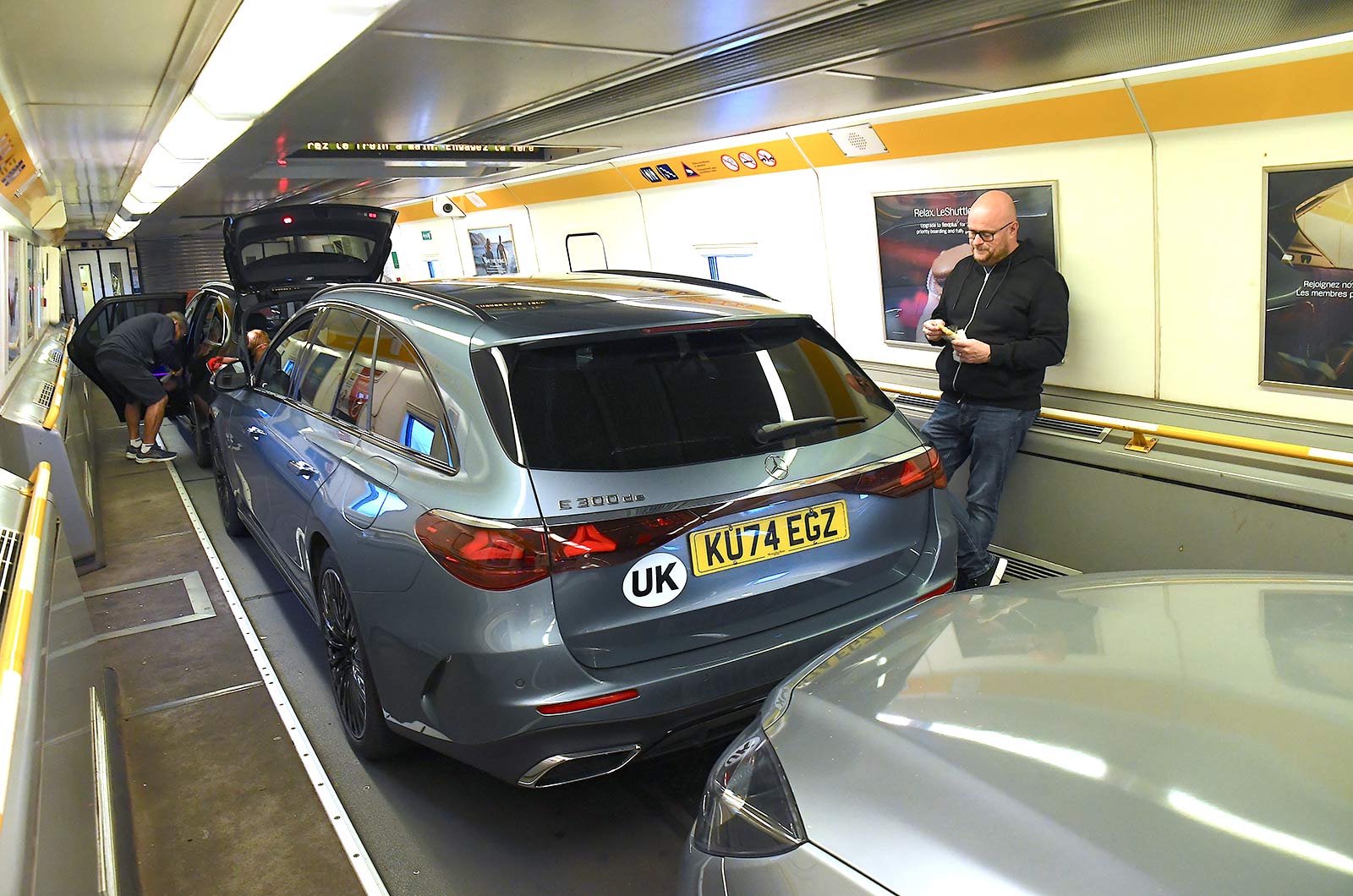 Mercedes E-Class rear, Eurotunnel