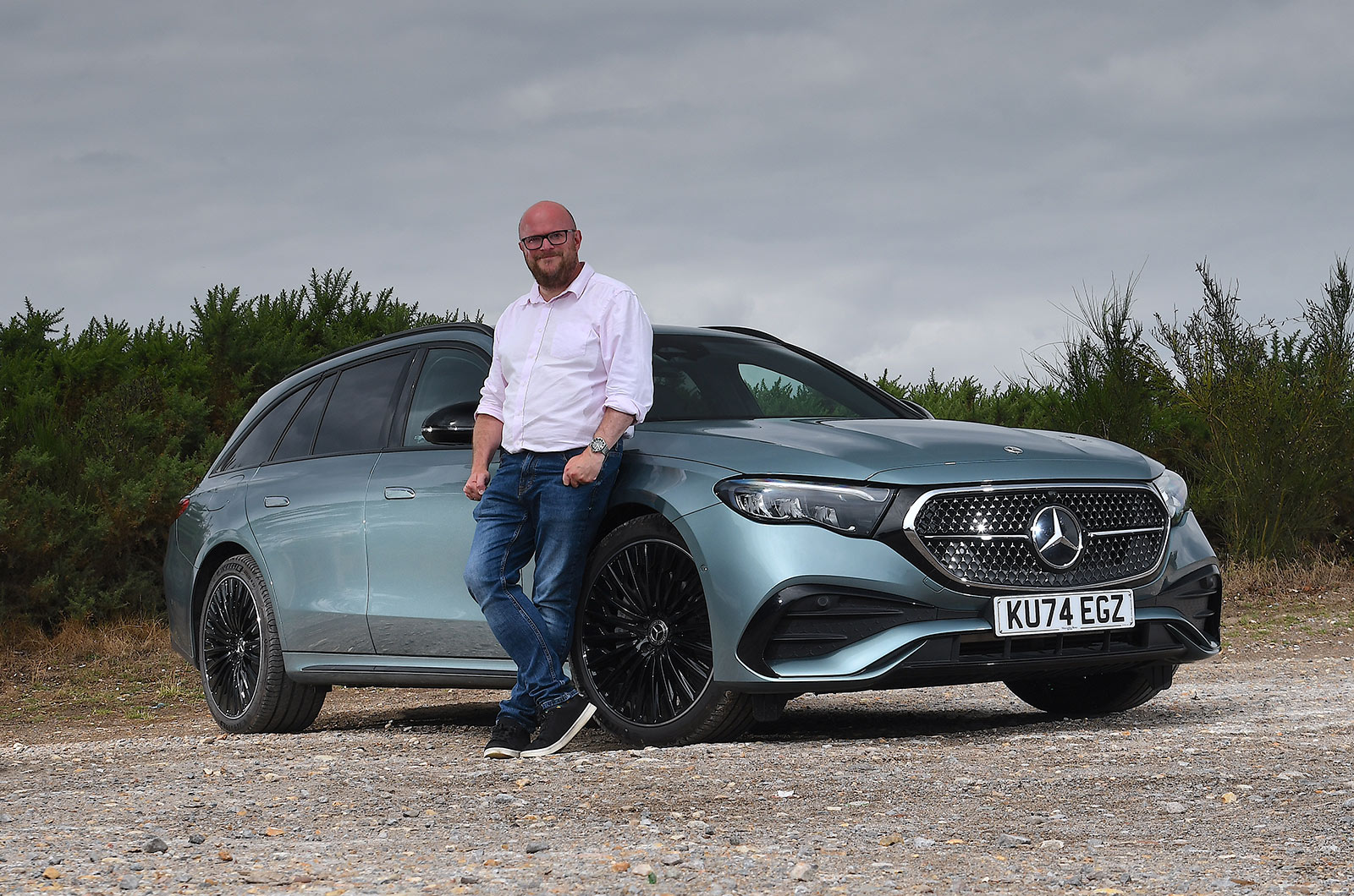 Mercedes E300de Estate front static