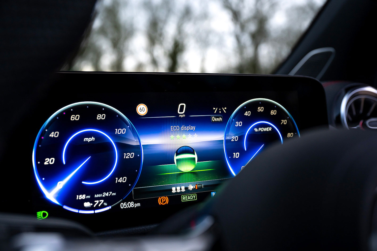 Mercedes EQB interior driver display