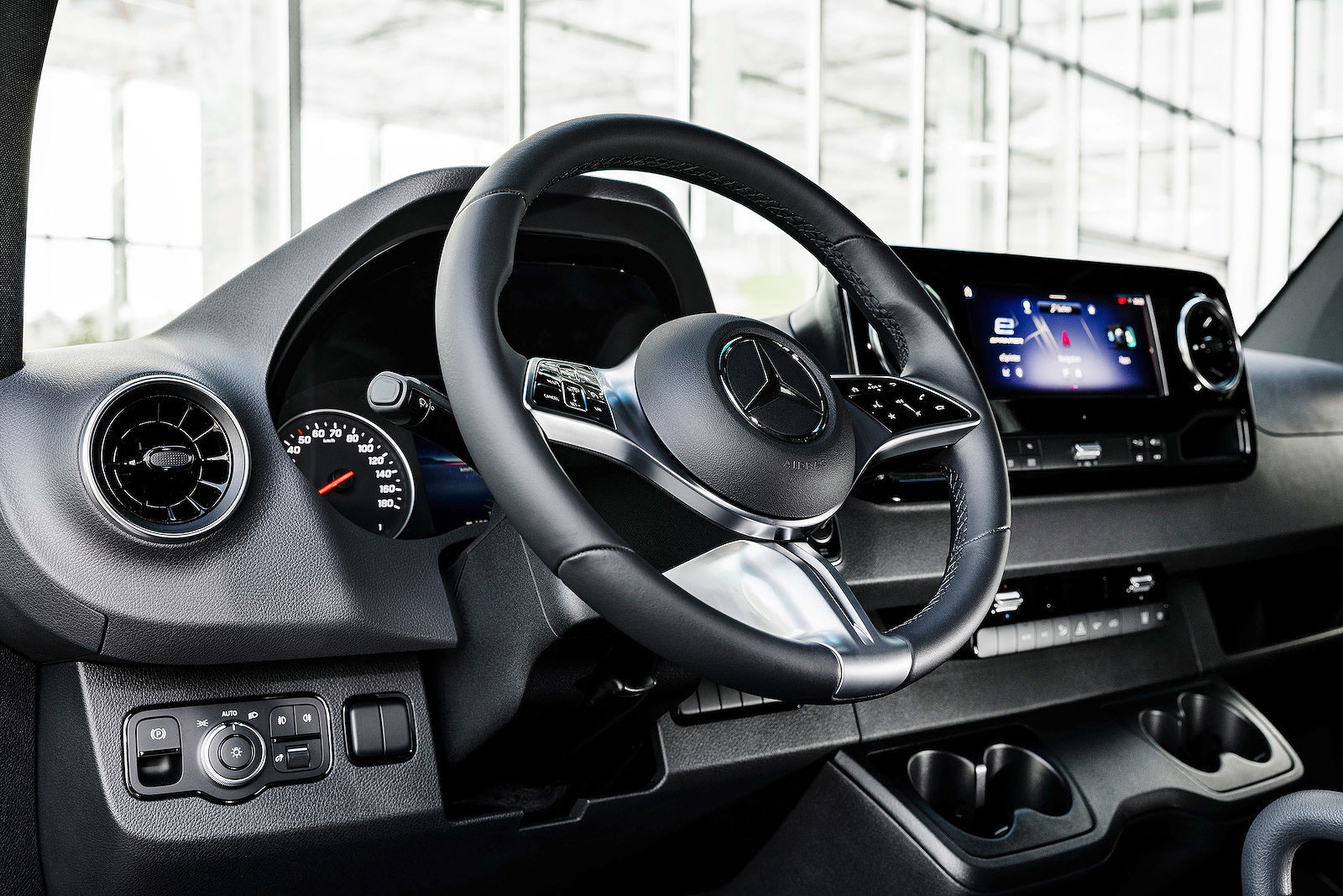 Mercedes eSprinter interior dashboard