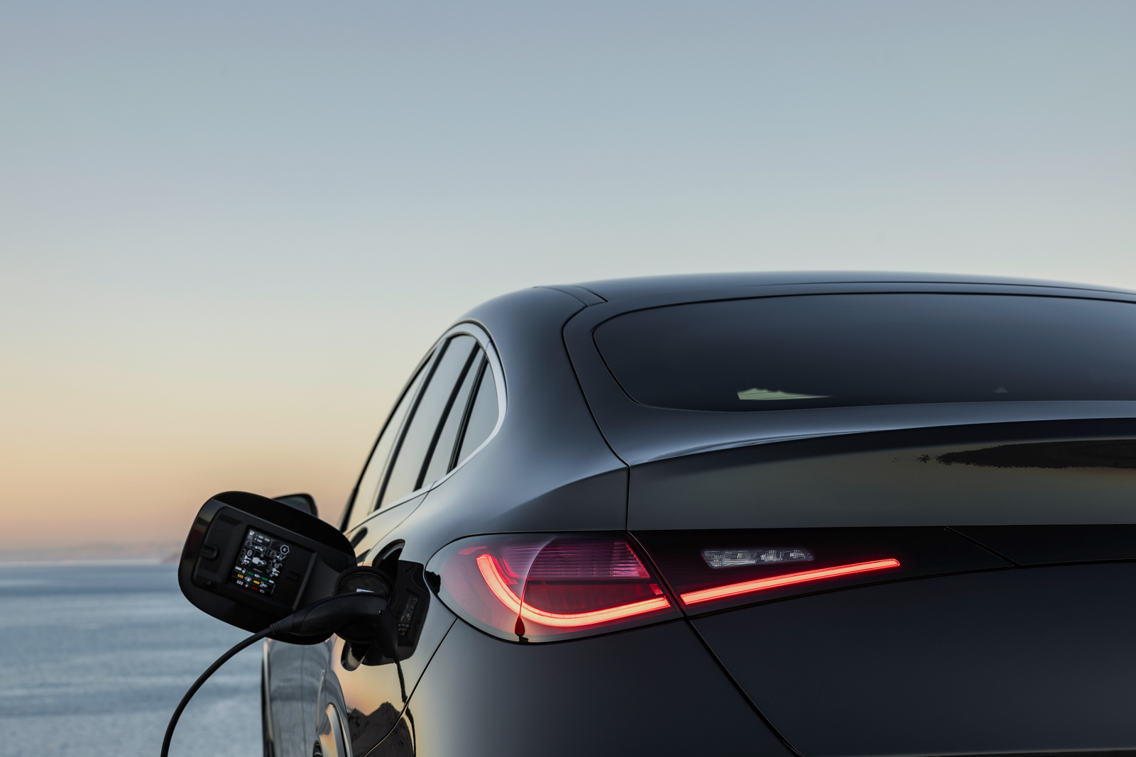 Mercedes GLC Coupé exterior detail charging