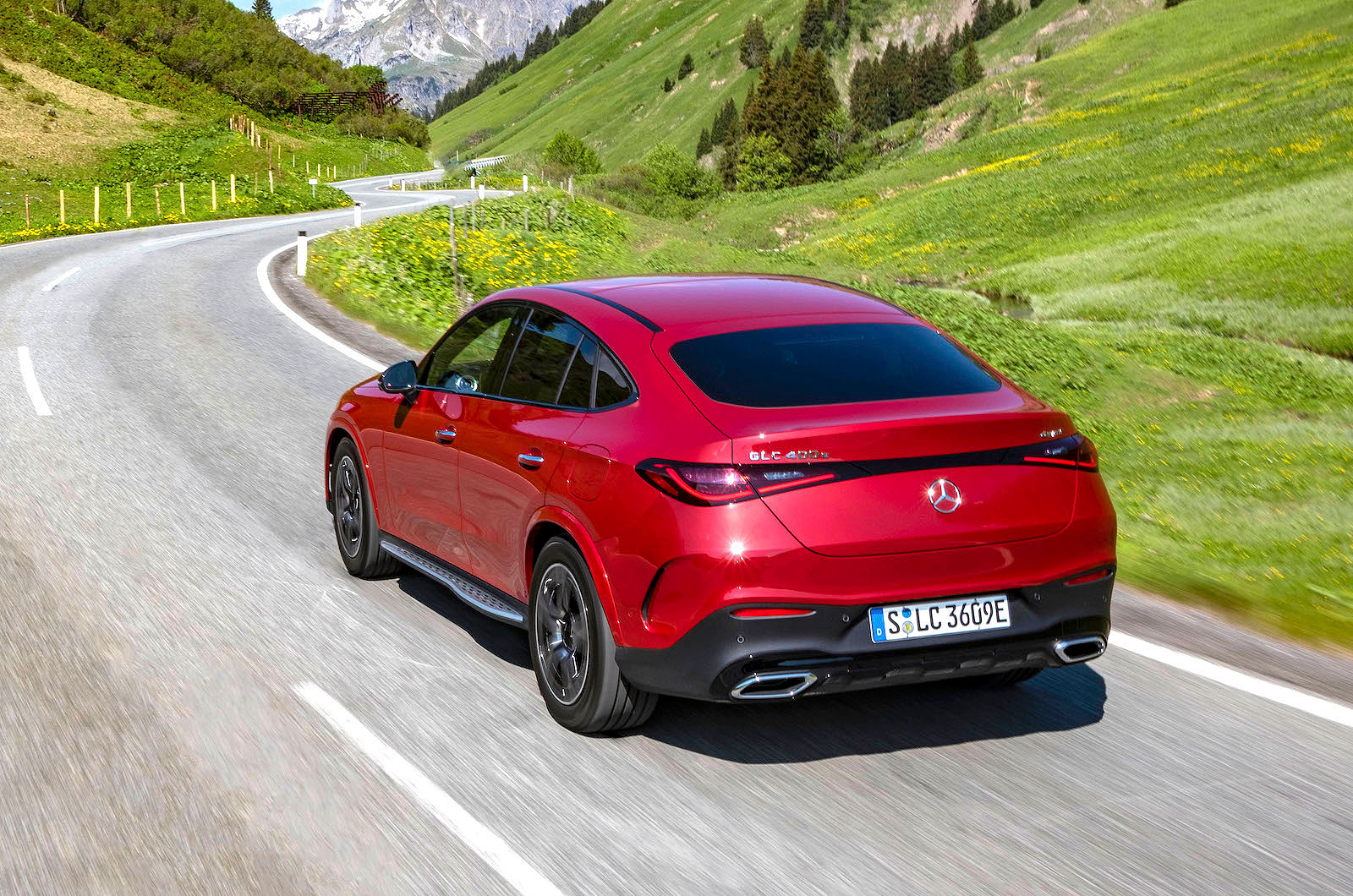 Mercedes GLC Coupé rear cornering