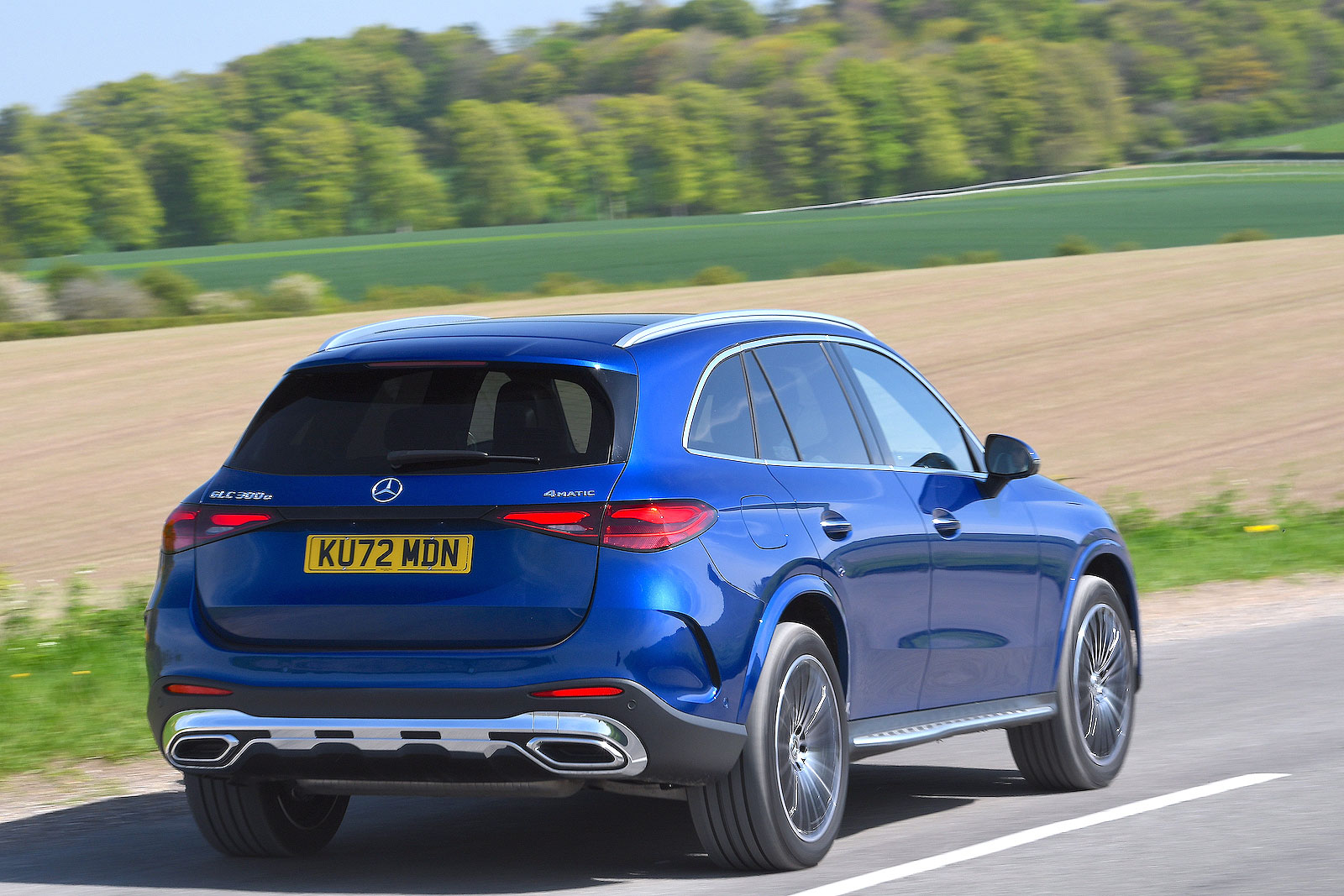 Mercedes GLC rear cornering