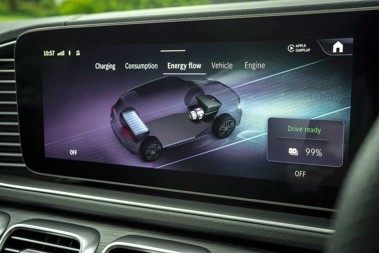 Mercedes GLE infotainment touchscreen