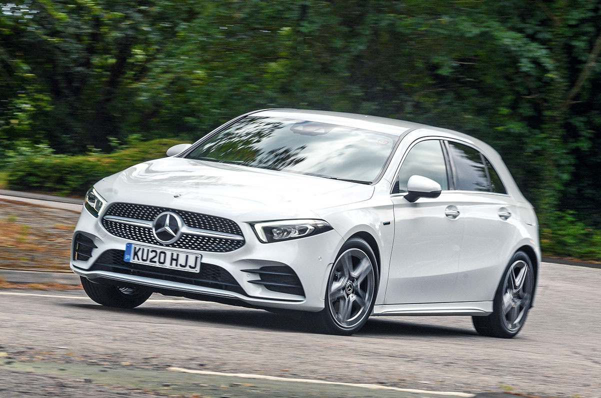 Mercedes A-Class A250e AMG Line front