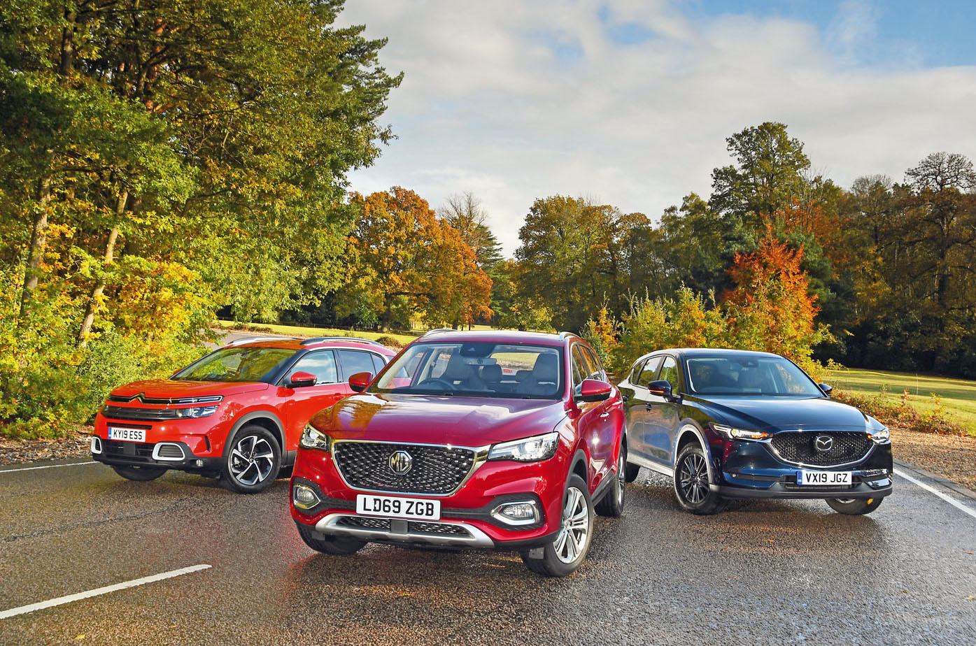 New MG HS vs Citroen C5 Aircross vs Mazda CX-5