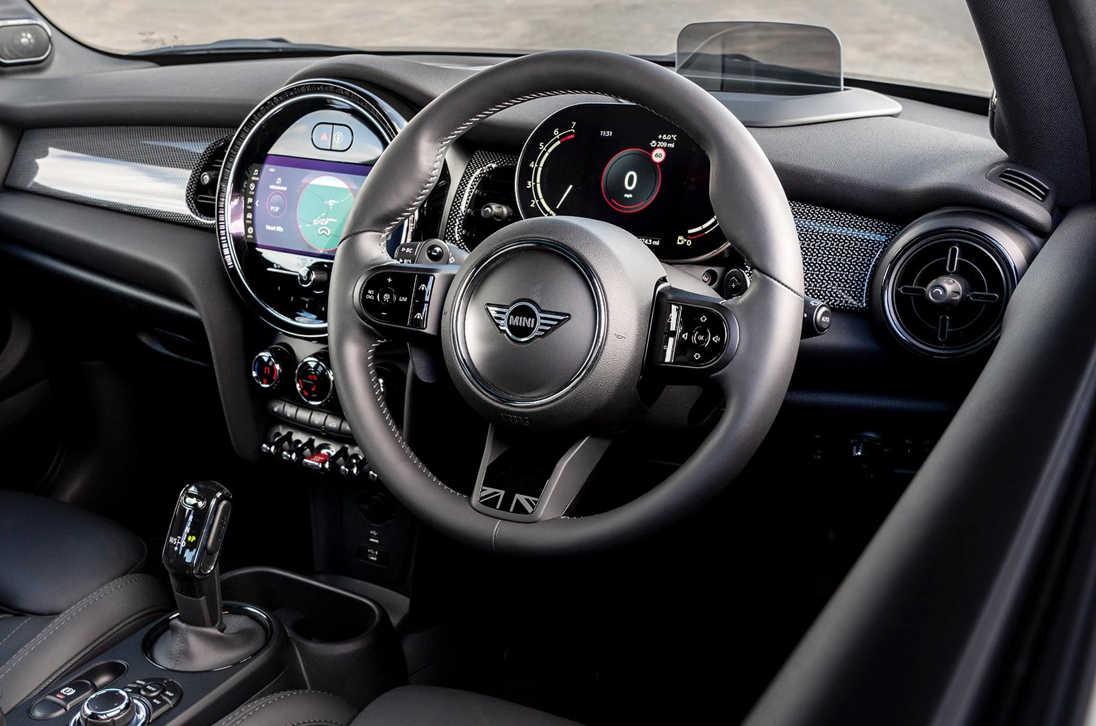 Mini hatchback interior