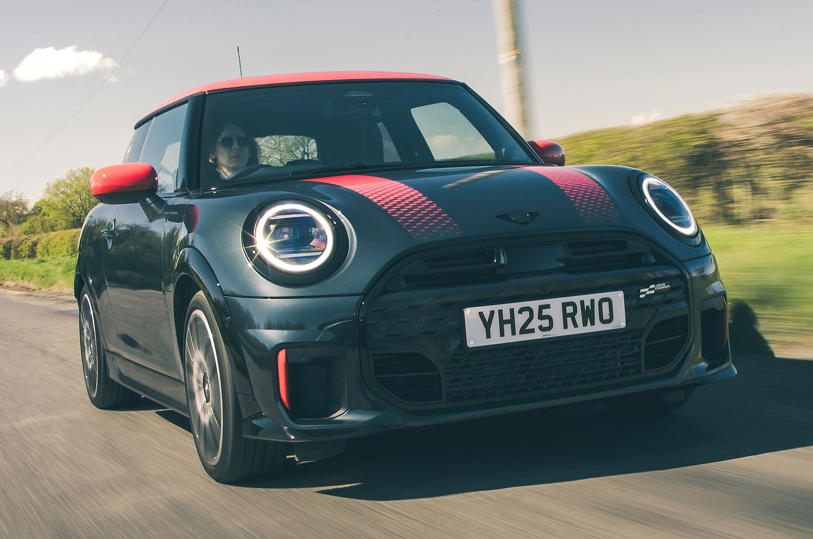 Mini Cooper JCW front right driving