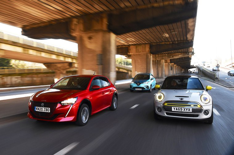 New Mini Electric & Peugeot e-208 vs Renault Zoe