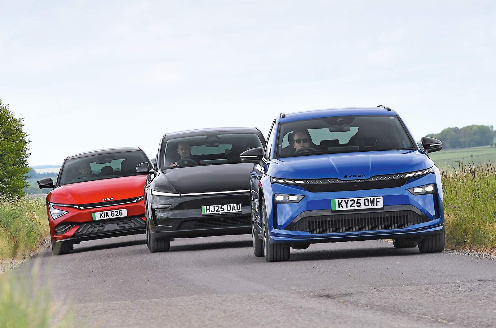 Skoda Enyaq, Tesla Model Y, Kia EV6