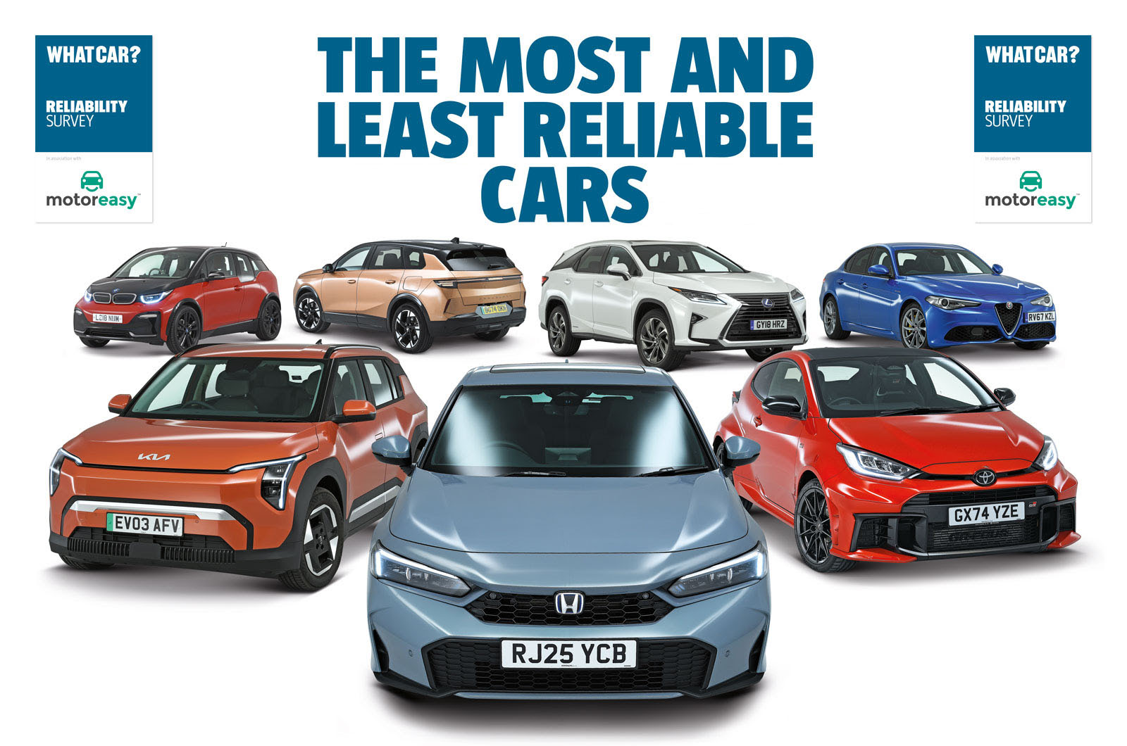 Most reliable cars group shot