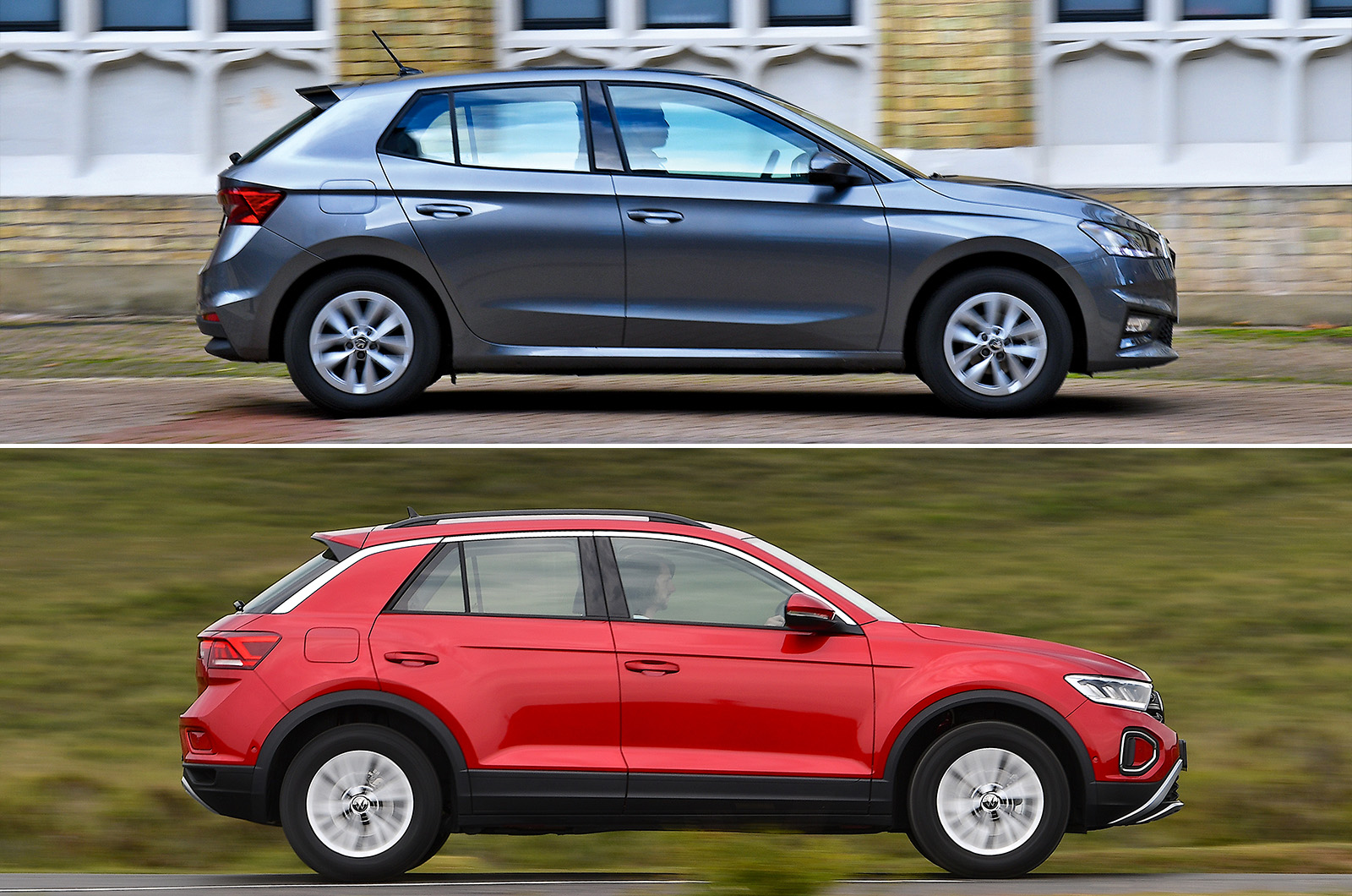 New Skoda Fabia vs used Volkswagen T-Roc