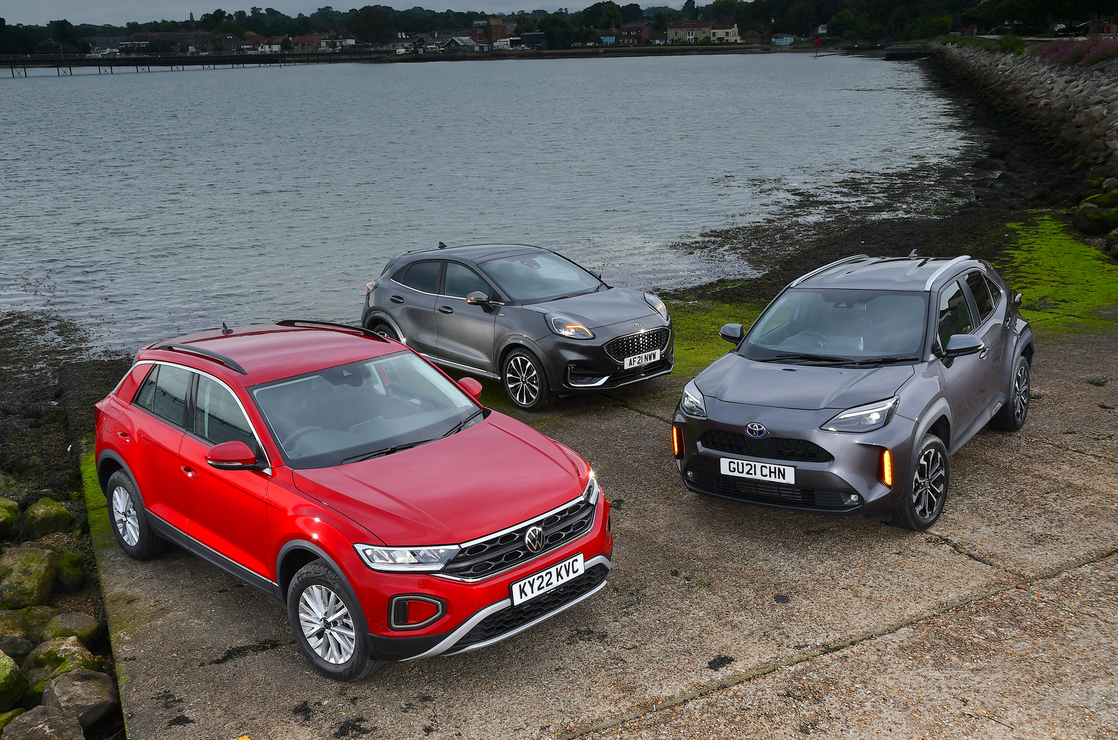 New Volkswagen T-Roc vs Ford Puma vs Toyota Yaris Cross