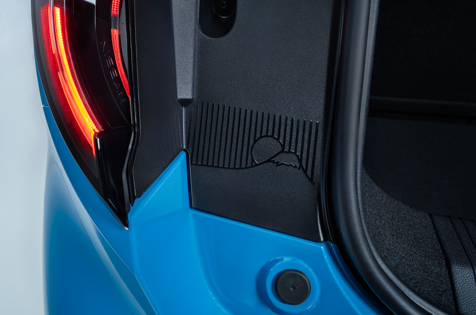 Nissan-Micra-boot-with-mount-fuji-logo