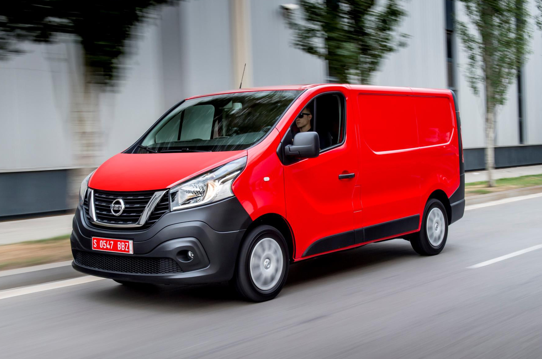 Nissan NV300 van on the road