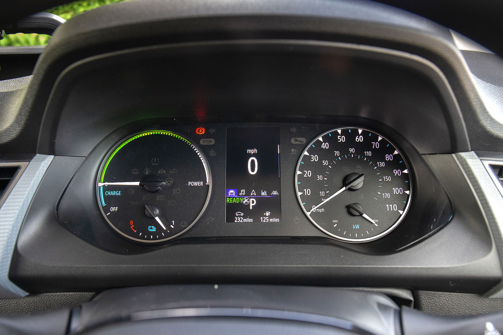 Nissan Townstar EV interior driver display