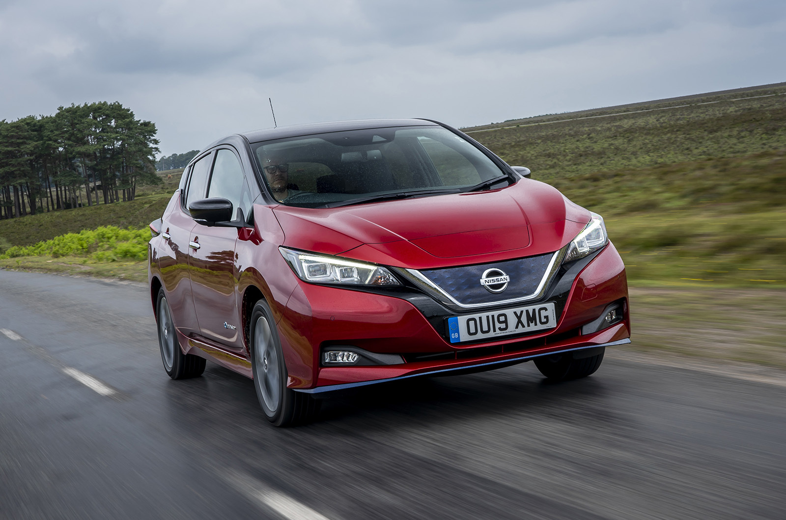 Nissan LEAF front three quarters