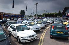Used car values on the slide