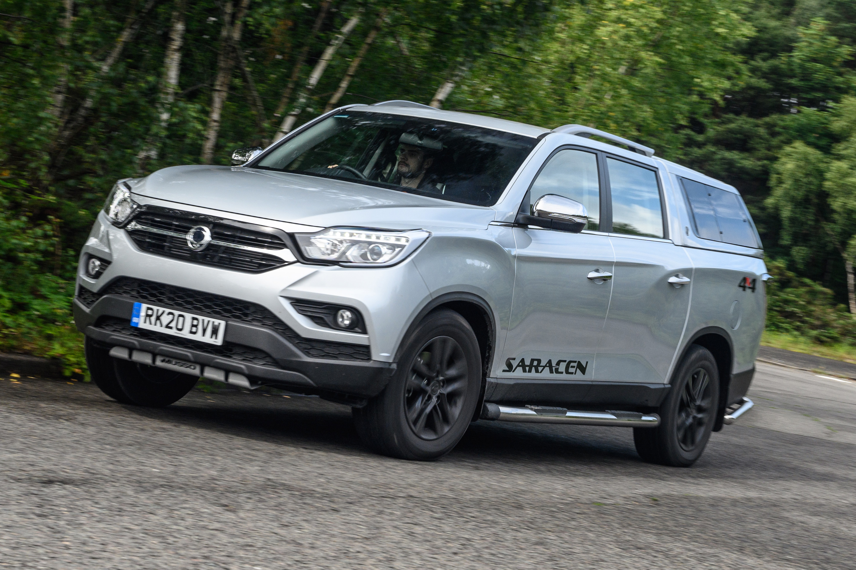 Ssangyong Musso driving