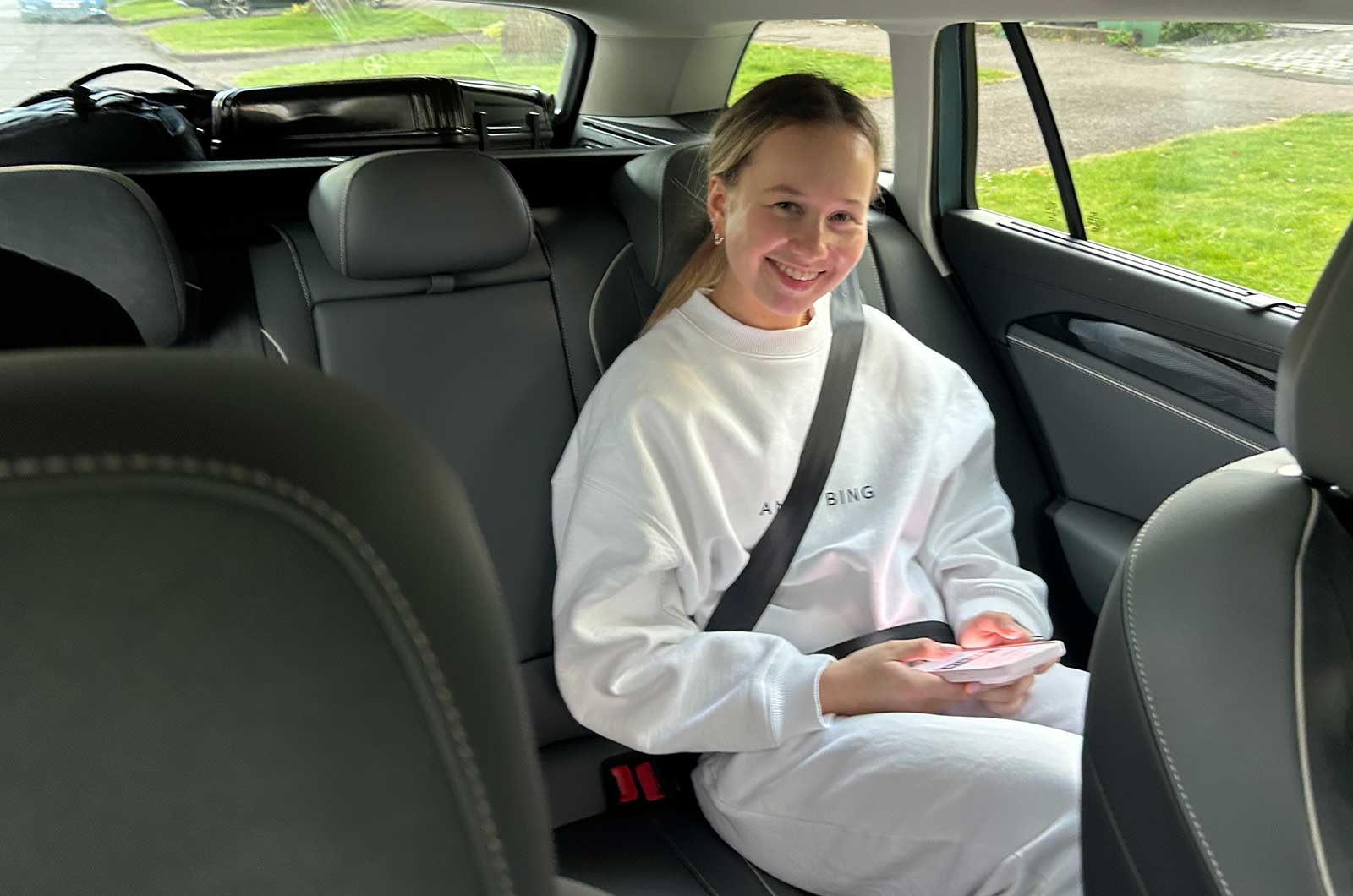 Passenger in VW Passat