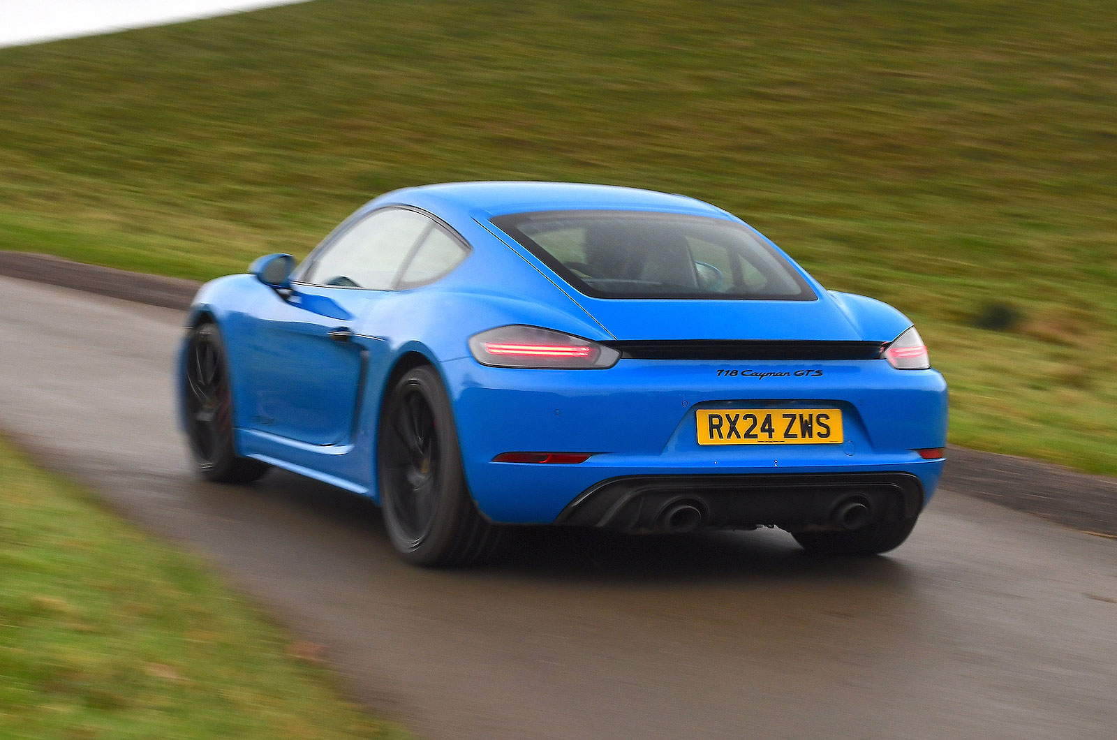 Porsche 718 Cayman rear cornering