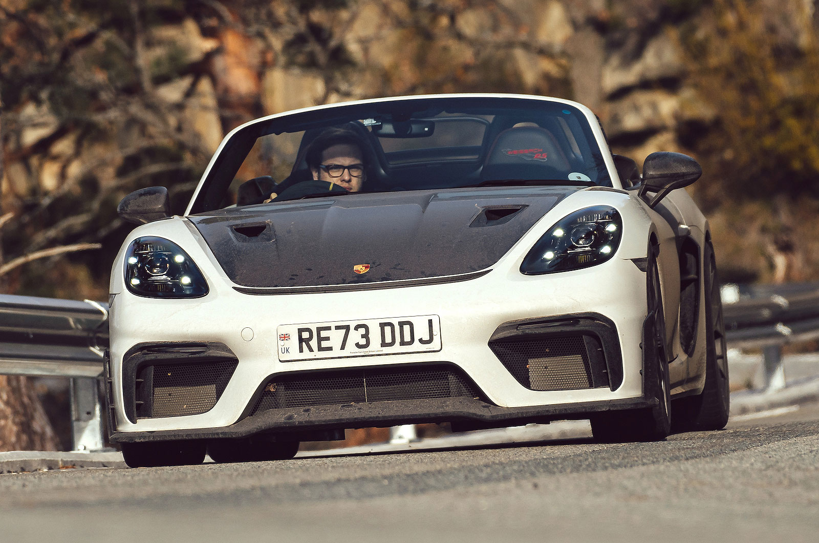 Porsche 718 Spyder RS front driving