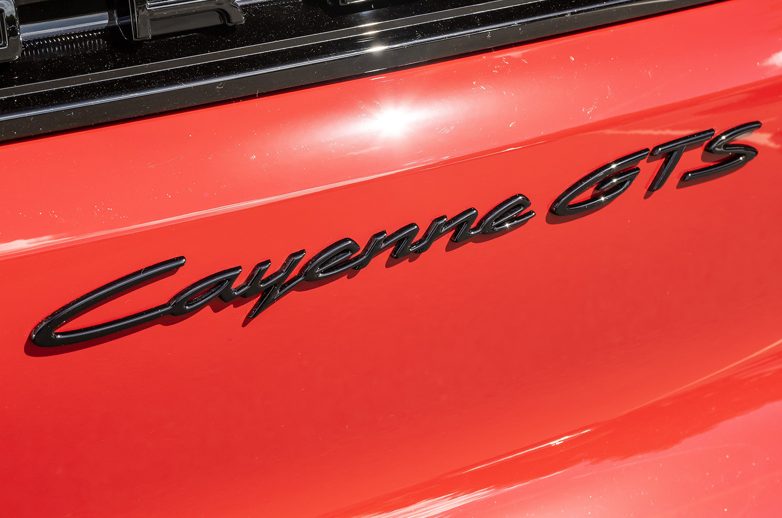 Porsche Cayenne badge detail